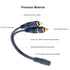 3.5mm Female to 2 RCA Male Stereo Audio Y Cable?2 Pack 9 inches Gold Plated Plug RCA Splitter RCA to AUX Adapter Cables Connection to TV, Computer...
