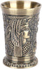 Metal Shot Glasses Vintage Wine Cup with Green Bronze Body Zinc alloy Insert for Home Ornaments KTV Wine Set...