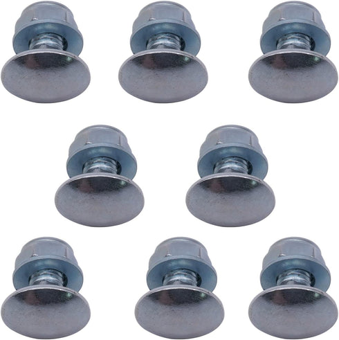 8 Packs 304 Stainless Steel Snowblower Skid Shoe Mounting Bolts Accessories Kit (5/16-18) 3/4" 784-5580...