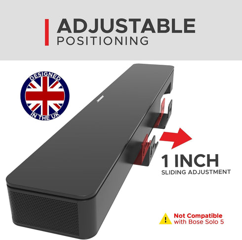 TV Speaker Wall Mount Bracket | Compatible with Bose TV Speaker Soundbar Only | Complete with Full Mounting Hardware Kit | Only Suitable for Bose ...