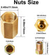 MuHize Upgraded Brake Line Fittings - 15 Pieces 3/8'-24 Threads Assortment Brake Fitting for 3/16 Inch Brake Line Tube (5 Unions, 10 Nuts)...