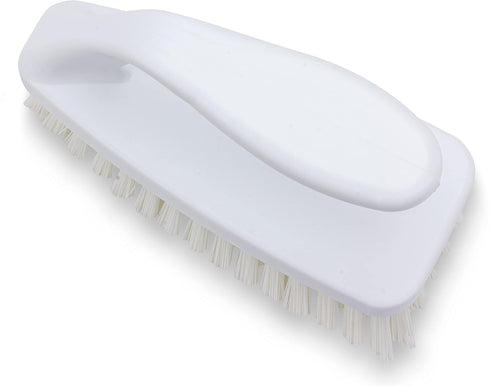SPARTA Scrub Brush with Iron Shaped Handle and Stiff Bristles, Heavy Duty Scrubber Brush for Kitchen, Bathroom, Shower, Tile, Sink, Carpet and Bak...