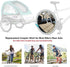 Bicycle Trailer Hitch Coupler Mount Attachment, MASO-AUTO Bike Rear Racks Axle Steel Adapter Replacement Cycling Accessory for Dog Kids Cargo...