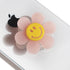 Cheerful Smiley Flower Phone Grip - Bright, Expandable, Collapsible - Comfortable Touch, Secure Grip (Pink)...