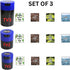 Tightvac Set of 3 - Patented Airtight Containers | Multi-use Vacuum Containers Work as Smell Proof Containers for Herbs, Dry Goods and Food. Blue ...
