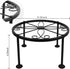 1 Pack 9 Inches Metal Plant Stand Outdoor Indoor, Flower Pot Planter Holder, Rustproof Iron Stands Perfect for Beverage Dispenser, Balcony, Garden...