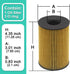 Oil Filter Fits BMW V8 4.4L 550i 650i 750i 750Li Alpina B7 M5 M550i M6 M760i M8 M850i X5 X6 X7 | Part No. 11427580676 11427583220 11427600089 1142...