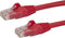StarTech.com 2ft CAT6 Ethernet Cable - Red CAT 6 Gigabit Ethernet Wire -650MHz 100W PoE RJ45 UTP Network/Patch Cord Snagless w/Strain Relief Fluke...