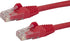 StarTech.com 2ft CAT6 Ethernet Cable - Red CAT 6 Gigabit Ethernet Wire -650MHz 100W PoE RJ45 UTP Network/Patch Cord Snagless w/Strain Relief Fluke...