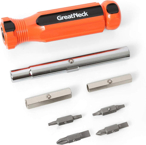 GreatNeck SD11C 11 in 1 Screwdriver and Nut Driver Set, Classic Grip Handle, Multi Tool Screwdriver Kit, Electrician Tools...