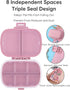 Holii Travel Pill Organizer, 8 Compartments Portable Pill Case, Daily Pill Box to Hold Vitamins, Small Pill Container for Pocket Purse Medicine Or...