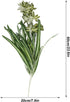 GWOKWAI 2Pcs Artificial Chlorophytum, 25.5in Faux Plant Hanging Basket Simulation Ivy Green Leaves Fake Wall Hanging Plants for Home Garden Office...