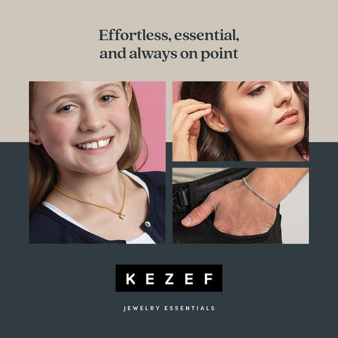 KEZEF Solid Sterling Silver 1mm Box Chain Necklace Made in Italy 12 inch...