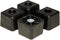 4 Large Cube Square Rubber Feet Bumpers - 1.125 H X 1.500 W - Made in USA Heavy Duty Non Marking for Furniture, Tables, Chairs, Desks, Benches....