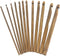 12 Pieces Bamboo Crochet Hooks Set, Large Crocheting Hook Knitting Needles for Coarse Yarn (12 Sizes 3mm to 10mm in Diameter)......