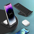 2 in 1 Wireless Charger,Foldable 20W Fast Wireless Charging Stand Compatible with iPhone 15/15 Pro/14/13/12/X/AirPods,Dual Phone Induction Charge ...