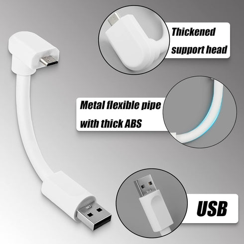 360 Degree Rotating Gooseneck USB Charger Stand fits for Blink Mini Indoor Security Camera, Adjustable Convenient Charger Cable Without Mounting B...