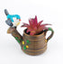 NWFashion Shower/Pot Cute Bird Stute Planter, Flower and Succulent Plant Pot for Indoor Outdoor...