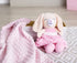 Baby Starters Textured Dot Blanket with Satin Trim, Pink 30" x 40"...