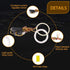 Qasim 1-Pair 80MM White+Amber Switchback 102SMD 4014 LED Halo Ring Angel Eyes Led Lights 12V...