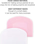 LUTER 2 Pieces 12 x 9.5 cm Pastry Horn – Plastic Dough Scraper for Kitchen, Pastry, Pancakes (Pink, White)...