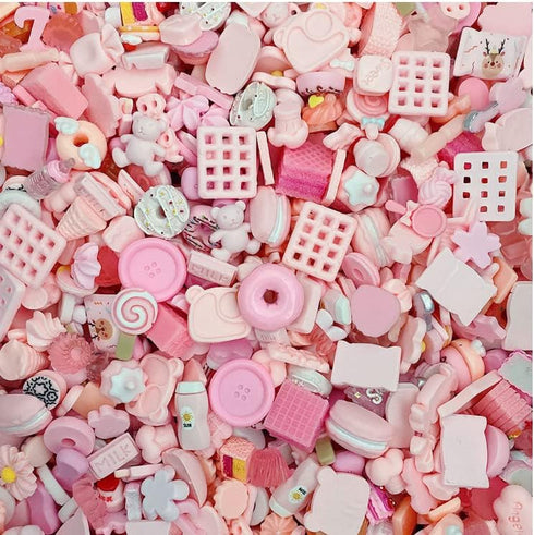 50 Pcs Slime Charms Easter Set DIY Craft Mixed Making Resin Jewery Making Kit, Resin Flatback Slime Beads Making Supplies for DIY Scrapbooking Cra...