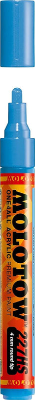 MOLOTOW ONE4ALL Acrylic Paint Marker, 4mm, Shock Blue Middle, 1 Each (227.205)...