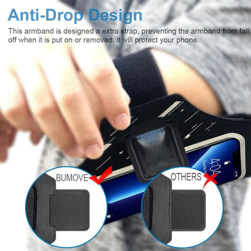 Running Armband for iPhone 16 Pro Max/16 Plus/15 Pro Max/15 Plus/iPhone 14 Pro Max/14 Plus/13,12,11 Pro Max, Gym Workouts Arm Band with Earphone H...