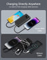 Portable Charger, 10000mAh Power Bank with 2 Built-in Cables, 22.5W Fast Charging with Screen, Travel Battery Pack for i Phone, i Pad, Samsung, Go...