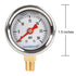 Glycerin Filled Pressure Gauge with 304 Stainless Steel Case, 1-1/2" Dial Size, 0-30Psi, High Accuracy, 1/8"NPT Center Lower Mount...