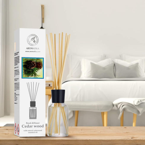 Cedarwood Reed Diffuser 3.4 Fl Oz - Scented Reed Diffuser - Diffuser Gift Set - Best for Aromatherapy - Home - Room Air Fresheners - Cedarwood Ess...