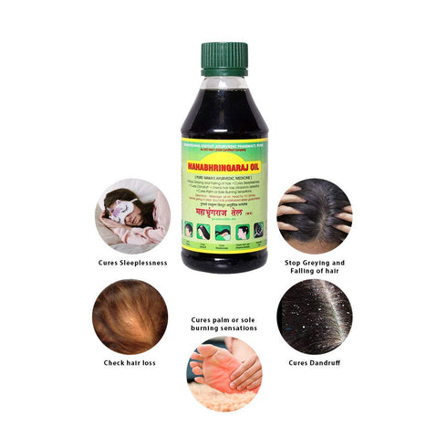 RVAP Mahabhringraj Oil 500ml | Pure indian MaKa's Ayurvedic Oil for Hair care | Enriched with various Indian herbs and ingredients (17 fl oz)...