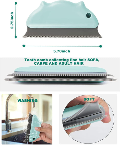 Pet Hair Remover 3 Pack, Eradicate Cleaning Pro Pet Hair Remover, Portable Reusable Pet Cat Dog Hair Remover for Couch, Commercial Lint Removers T...
