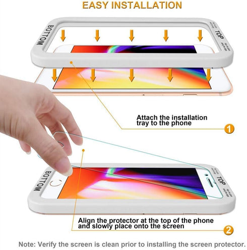 Supershieldz (2 Pack) Designed for Apple iPhone 6S and iPhone 6 Tempered Glass Screen Protector with (Easy Installation Tray) 0.32mm, Anti Scratch...