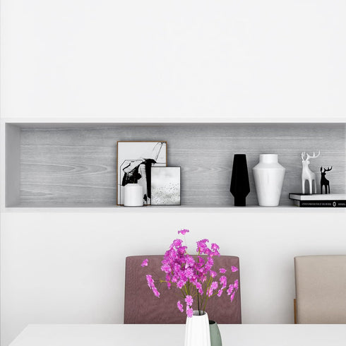 Livelynine Grey Wood Contact Paper Peel and Stick Wallpaper for Cabinets Kitchen Classroom Gray Wood Contact Paper for Desk Countertops Dresser Ta...