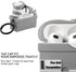 Maxjoy for Airpods 3rd Generation Case, Cute 3D Box Case Compatible with Airpods 3 Case Cover, Shockproof for Airpods 3 Case Men Women with Cleane...