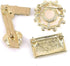 Celebrity Designer Inspired Flower Brooch Pin Gift Set Jewelry For Wedding Party...