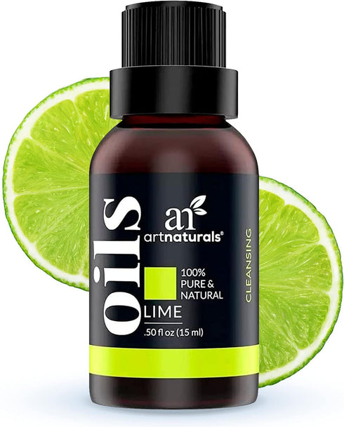 artnaturals 100% Pure Lime Essential Oil - (.5 Fl Oz / 15ml) - Undilued Therapeutic Grade - for Diffuser, Skin, Body and Perfume...