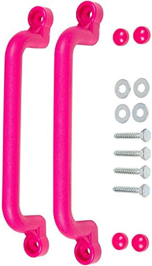 Swing Set Stuff Playground Handles with SSS Logo Sticker, Pink, 13"...