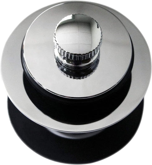 Westbrass 1-1/4" NPSM (1-5/8"-16 UNC-2A) Fine Thread Twist & Close Bath Drain Plug, Polished Chrome, 79438CP-F...