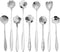 9 Pcs Flower Spoon Coffee Teaspoon Set, ESRISE Stainless Steel Tea Spoon for Tea Party Decorations (Silver)...