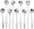 9 Pcs Flower Spoon Coffee Teaspoon Set, ESRISE Stainless Steel Tea Spoon for Tea Party Decorations (Silver)...