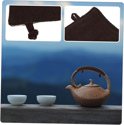 2pcs teapot Handle Gloves Home Goods Decor Oven mitt Kitchen Utensils Holder Decorative teapot Handle Cover Kitchen Teakettle Handle Sleeve Pot Ha...