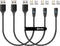 N. NETDOT Magnetic Charging Cable,2in1 Gen12 (1ft/3 pack black) 18W Fast Charging Magnetic Phone Charger and Data Transfer Magnetic charger for US...