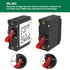 A Series Red Toggle AC/DC Single Pole 20A Boat Magnetic Circuit Breaker - 20 Amp Protects Low Power Devices for Yachts, Motorhomes, Campers and Ca...