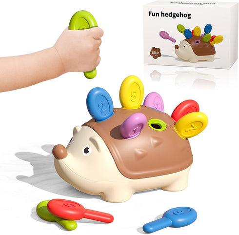 Learning Toys for Toddler aged 18M+, Fine Motor and Sensory Hedgehog Toys for Baby Ages 18+ Months, Montessori Hedgehog Toys, Early Educational To...