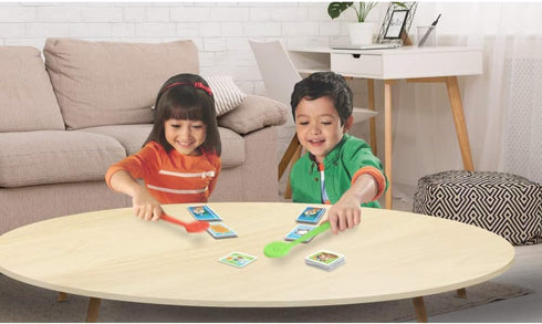 Mattel Games WHAC-A-MOLE Match-A-MOLE Kids Card Matching Game with Mole Smackers for 2 to 3 Players 5 Year Old & Up...