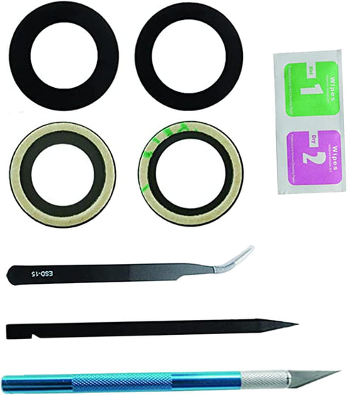 2pcs/Set Sapphire Rear Back Camera Glass Lens Replacement for iPhone 13 & iPhone 13 Mini with Preinstalled Adhesive +Repair Toolkit......