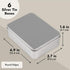 Juvale 6-Pack Silver Metal Cookie Tins with Lids - Small Rectangular Tin Boxes for Gift Giving, Home Organization (4.9x3.7x1.6 In)...