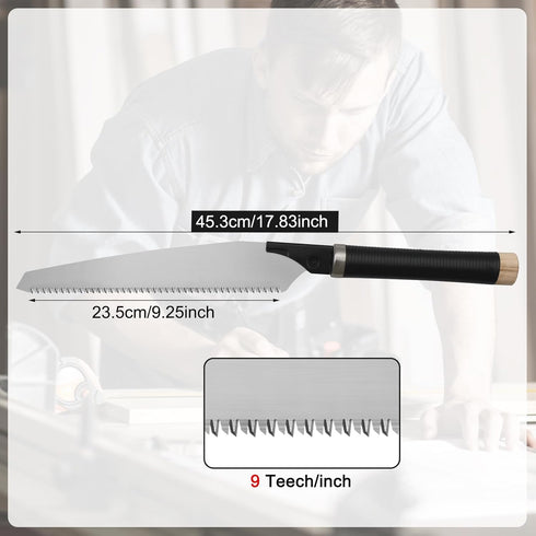Japanese Pull Saw, 10 Inch Hand Saw with Detachable Blade Wood Saw for Woodworking Gardening (17TPI)...